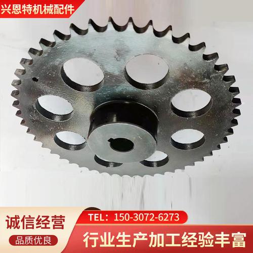 厂家销售传动链轮输送机配件单双排机械齿轮工业双单排不锈钢链轮